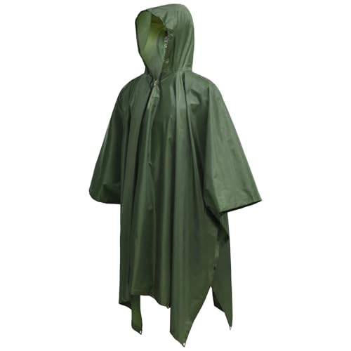 Limtula Camouflage-Regenmäntel, taktischer Poncho, Schutz, wasserdicht, Poncho, Outdoor, Camping, Jagd, Kleidung, Unterschlupf von Limtula