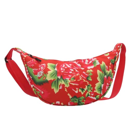 Limtula Damen Outdoor Sport Crossbody Tasche Laufgürtel Hüfttasche Casual und praktische Schultertasche für den täglichen Gebrauch, rot von Limtula
