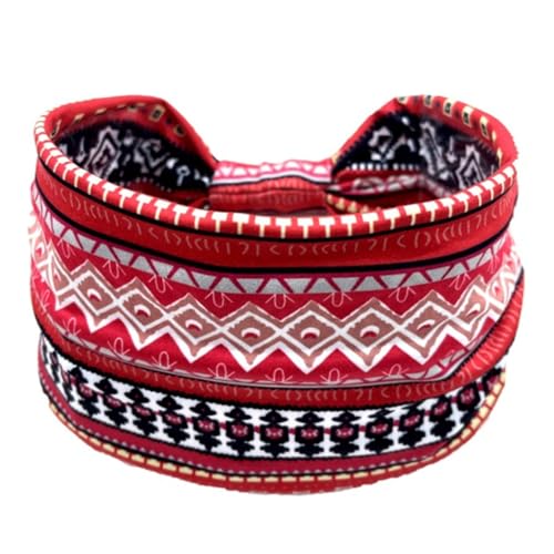 Limtula Geknotetes Stirnband für Damen, elastisches Bandeau-Sport-Kopfband, afrikanischer Stil, rutschfest, dehnbar, Workout-Kopfbedeckung von Limtula