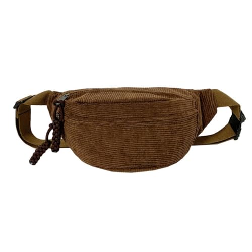 Limtula Unisex Cord Hüfttasche Modische Crossbody Gürteltaschen für Outdoor-Aktivitäten und Reisen, braun von Limtula