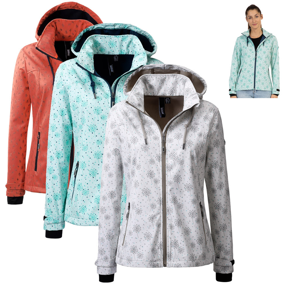 LPO - 3 Lagen Softshell Stretch Jacke mit Fleecefutter Kapuze Padma 2 von Linea Primero