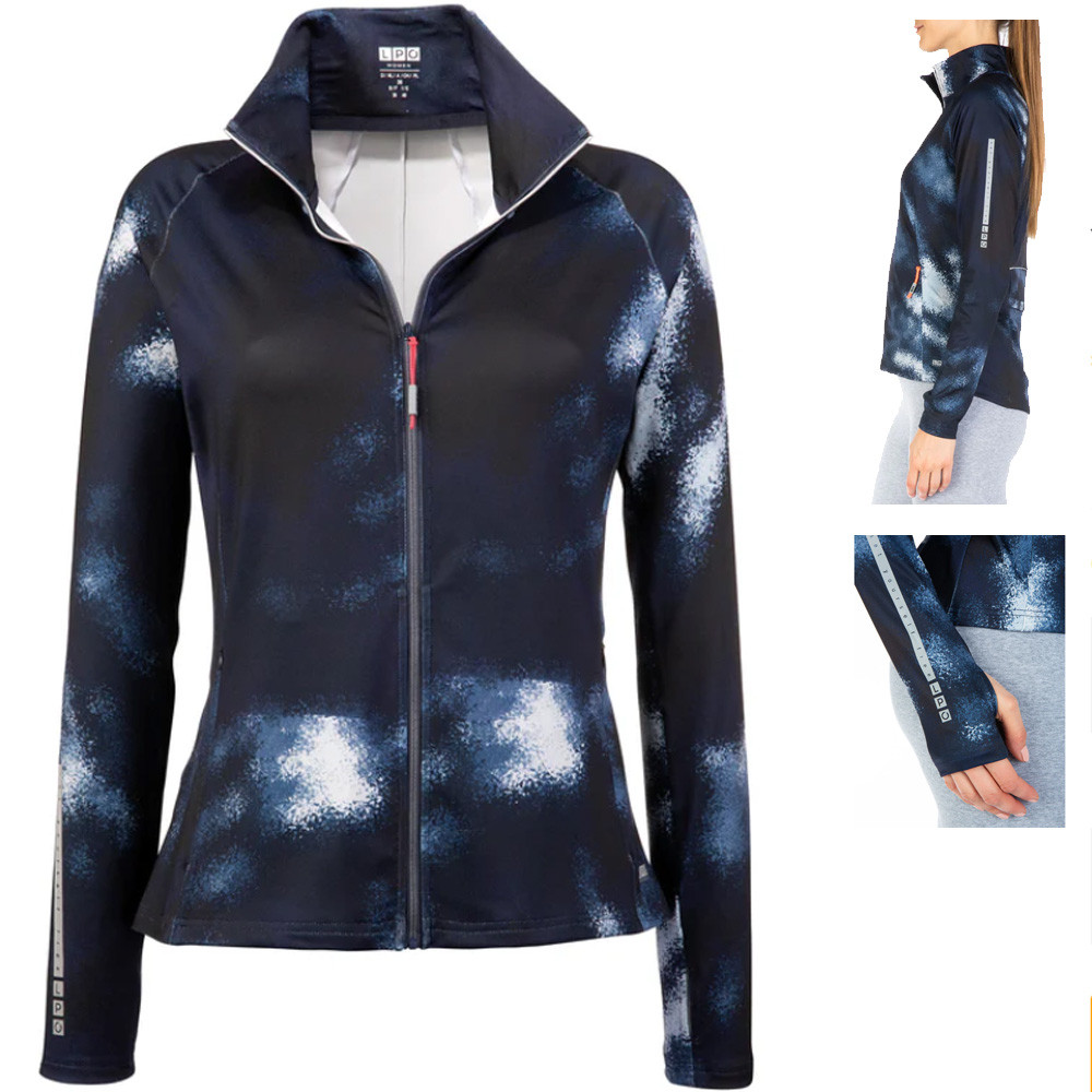 LPO - funktionelle, atmungsaktive Stretch Fitnessjacke Yasmin, navy von Linea Primero