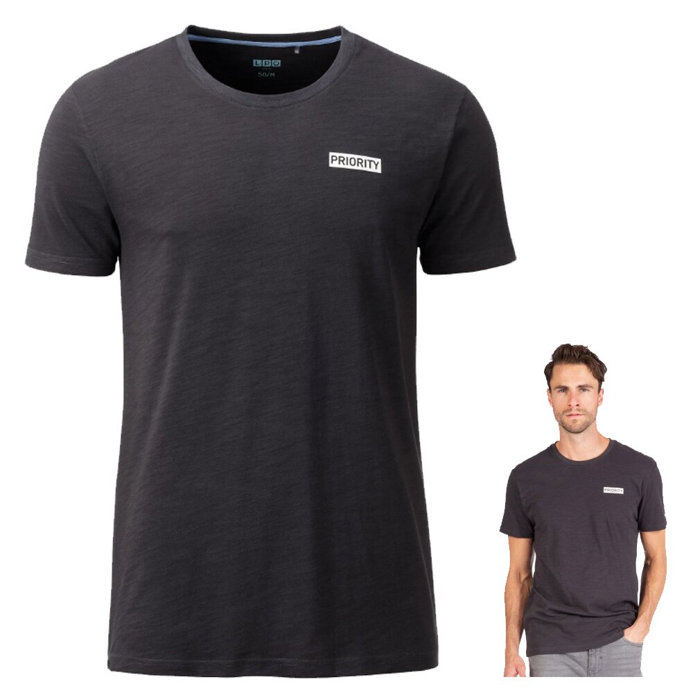 LPO - modisches Herren Baumwoll T-Shirt mit Rundhalskragen - Clark von Linea Primero