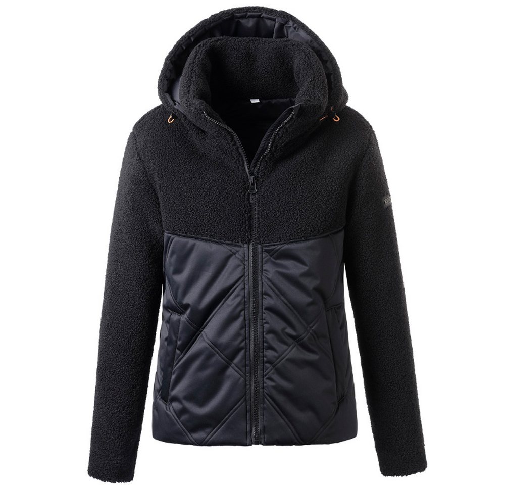 Linea Primero Trekkingjacke LPO - funktionelle Hybrid Steppjacke Hochfloor Fleece Xavia, schwarz von Linea Primero