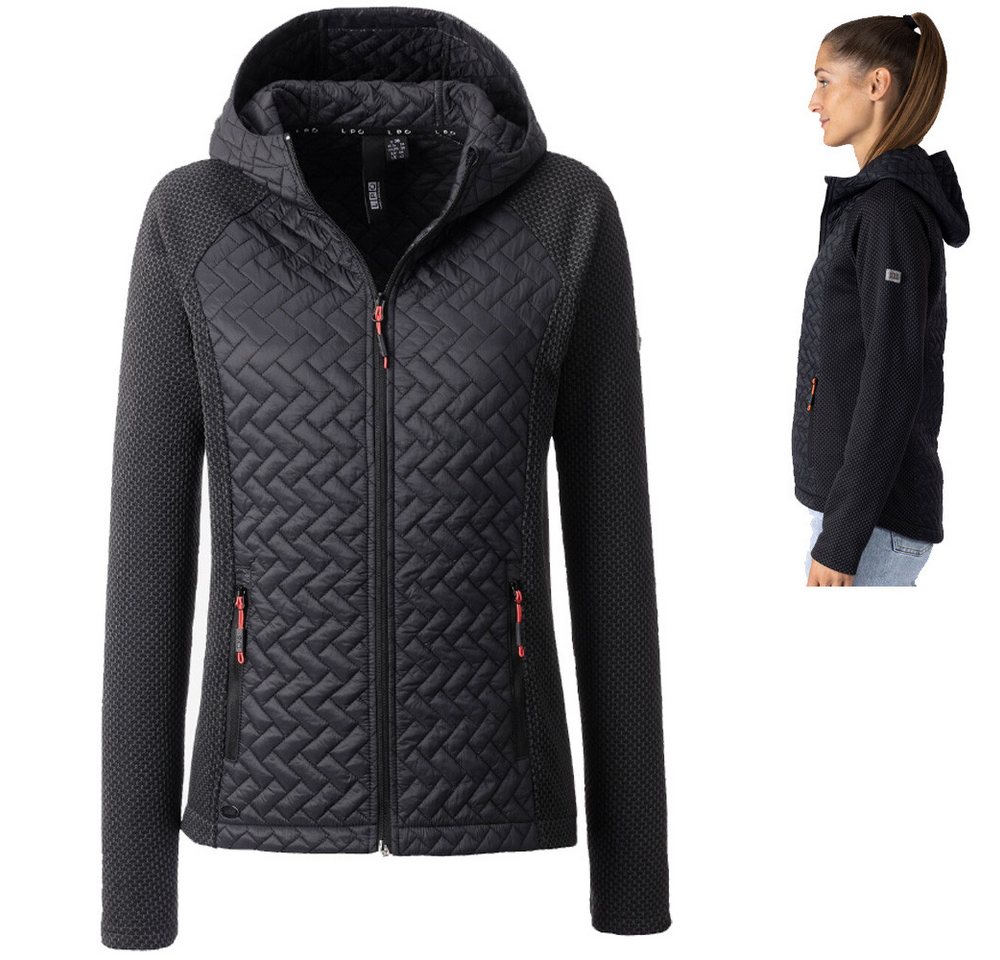 Linea Primero Trekkingjacke LPO - funktionelle Stretch Hybrid Jacke Fleecejacke Romina, schwarz von Linea Primero