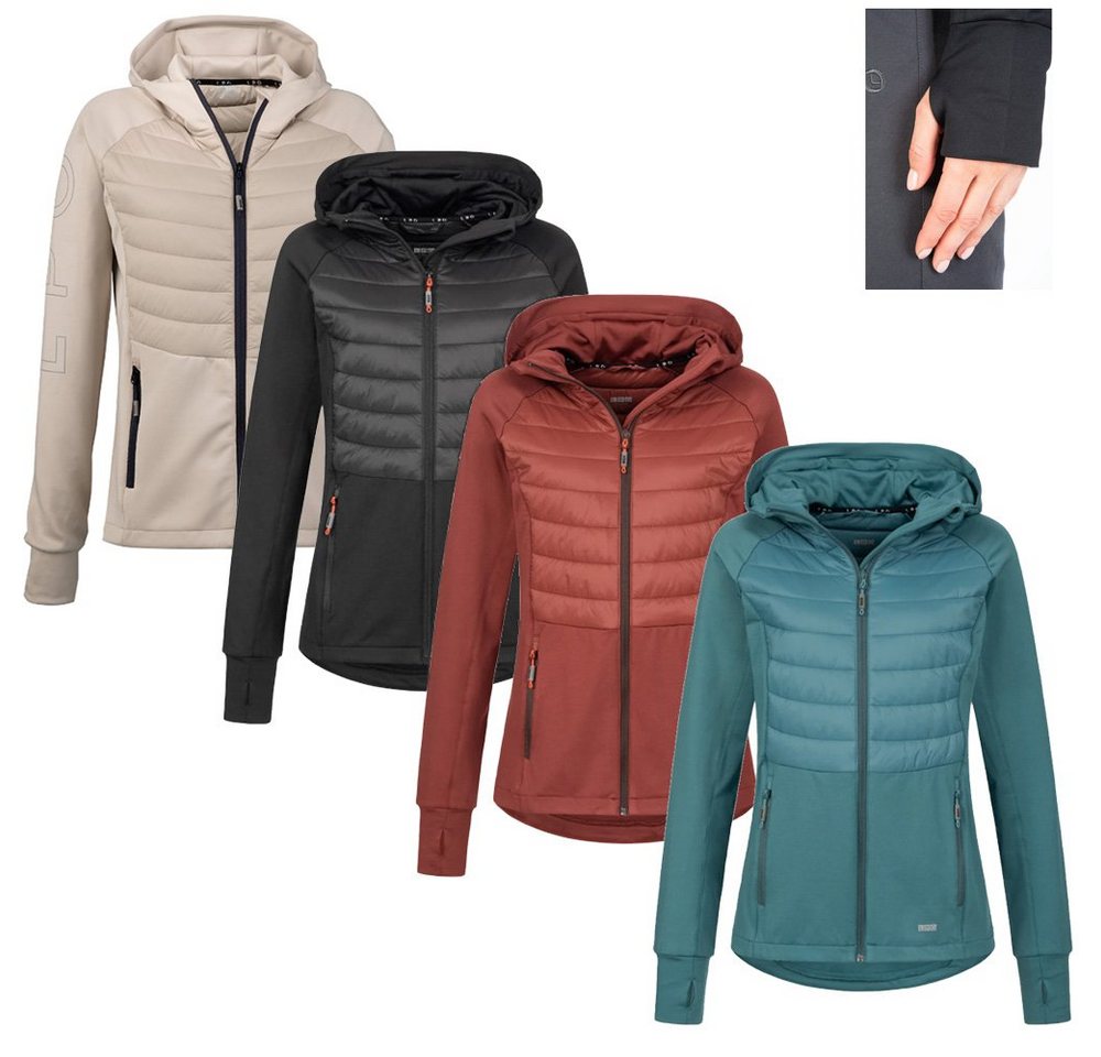 Linea Primero Trekkingjacke LPO - funktionelle Stretch Hybrid Jacke mit Kapuze - Pam 2 - Damen von Linea Primero