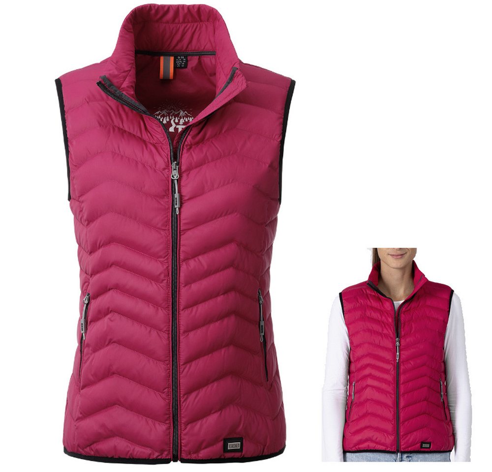 Linea Primero Trekkingjacke LPO - funktionelle wattierte Steppweste Kunstdaunenfüllung Ranja, pink Linea Primero Trekkingjacke LPO - funktionelle wattierte Steppweste Kunstdaunenfüllung Ranja, pink von Linea Primero