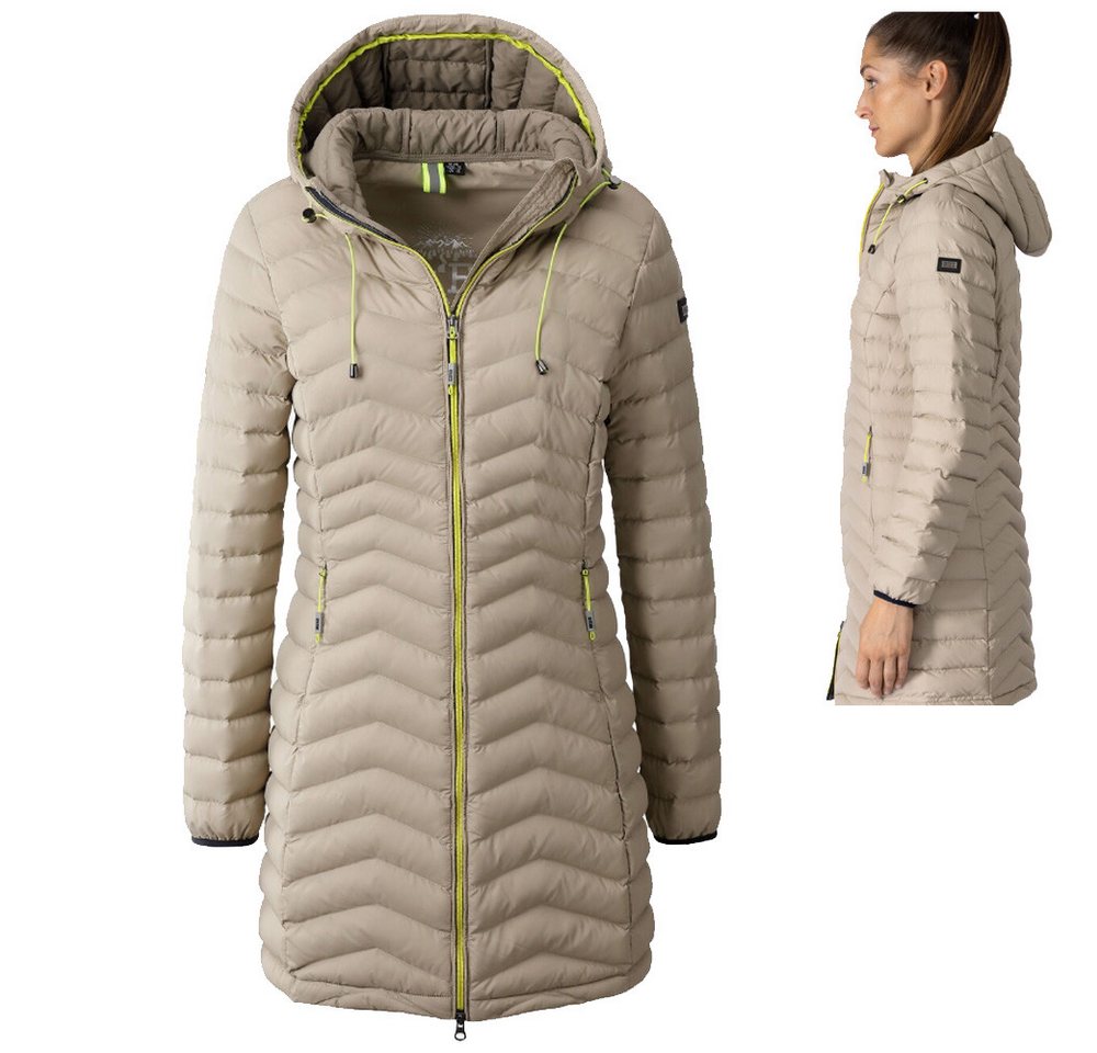 Linea Primero Trekkingjacke LPO - modischer, wattierter Steppmantel mit Kunstdaune Tamina, beige von Linea Primero