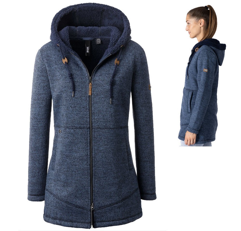 Linea Primero Trekkingjacke LPO - warmer flauschiger Dibond Double Face Fleecemantel Xenia, navy Linea Primero Trekkingjacke LPO - warmer flauschiger Dibond Double Face Fleecemantel Xenia, navy von Linea Primero