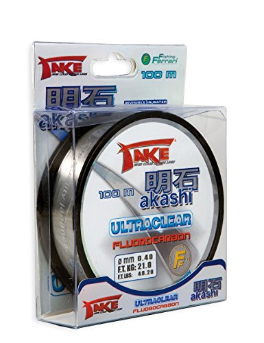 Lineaeffe Angelschunr Take Akashi Fluorocarbon Ultraclear 0.28 mm 50 m Fluorocarbon Meer Spinning Surfcasting Forelle Bolo See von Lineaeffe