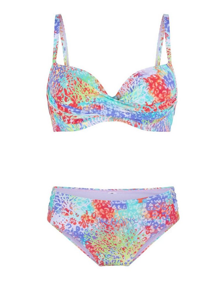 LingaDore Bandeau-Bikini Coral Leopard Bikini mit Schalen LingaDore Bandeau-Bikini Coral Leopard Bikini mit Schalen von LingaDore