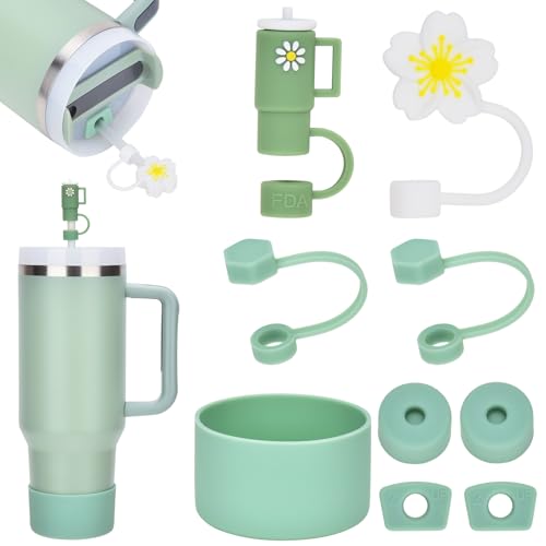 Linkgood 9-teiliges für Stanley Cup Zubehör, enthält 6 auslaufsichere Silikonstopfen, 2 Strohhalm Abdeckung, 1 Bodenschutz für Stanley Cup 1,2 l- und 850 ml-Becher (Grün) Linkgood 9-teiliges für Stanley Cup Zubehör, enthält 6 auslaufsichere Silikonstopfen, 2 Strohhalm Abdeckung, 1 Bodenschutz für Stanley Cup 1,2 l- und 850 ml-Becher (Grün) von Linkgood