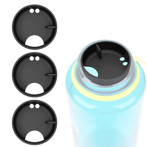 Linkidea 4 Stück Wasserflasche Silikon Spritzschutz Kompatibel mit Nalgene Sustain Wide Mouth 907.2 g, Anti-Verschütten Spritzschutz für Weithalsflaschen mit 53mm Öffnung, Schwarz Linkidea 4 Stück Wasserflasche Silikon Spritzschutz Kompatibel mit Nalgene Sustain Wide Mouth 907.2 g, Anti-Verschütten Spritzschutz für Weithalsflaschen mit 53mm Öffnung, Schwarz von Linkidea