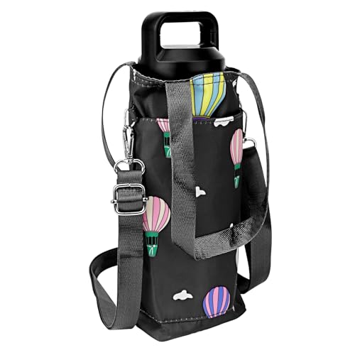 Linkidea Wasserflaschenträger mit Gurt, kompatibel mit Yeti Rambler 510 ml / 740 ml, Owala FreeSip 680 ml / 907 ml, Wasserflaschen-Tragetasche, Schultergurt mit Handytasche, Schwarz, Schwarz Linkidea Wasserflaschenträger mit Gurt, kompatibel mit Yeti Rambler 510 ml / 740 ml, Owala FreeSip 680 ml / 907 ml, Wasserflaschen-Tragetasche, Schultergurt mit Handytasche, Schwarz, Schwarz von Linkidea