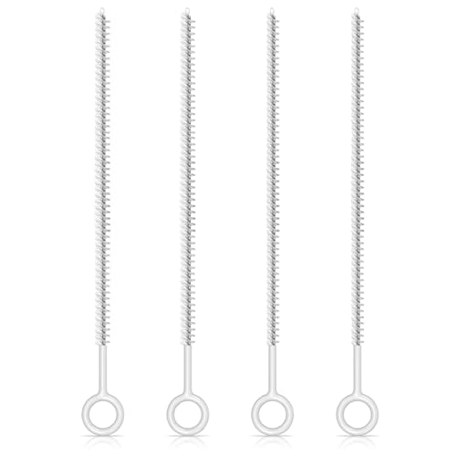 Linkidea Trinkflaschen-Reinigungsbürsten-Set, volle Abdeckung, 4 Stück, wiederverwendbare Trinkhalm-Reinigungsbürste, Griff für Trinkbecher, Schnabeltasse und Flaschenschlauch (6 mm und 8 mm) von Linkidea