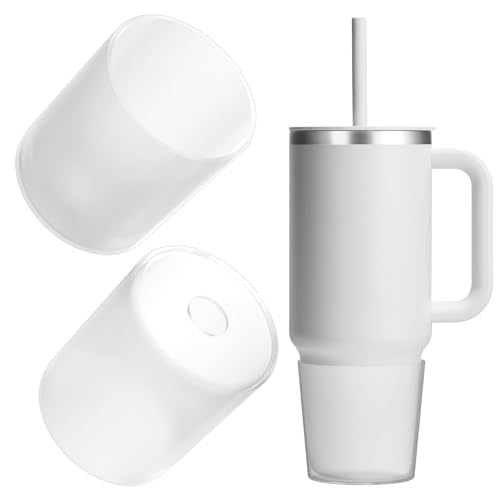 Linkidea Wasserflaschenkofferraum, kompatibel mit Hydro Flask Reisebecher, 794 ml / 1,134 ml, Silikon-Wasserflaschen-Bodenhülle, transparent, 2 Stück von Linkidea