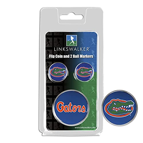 LinksWalker Florida Gators – Flip Decision Challenge-Münze und 2 Golfball-Marker von LinksWalker