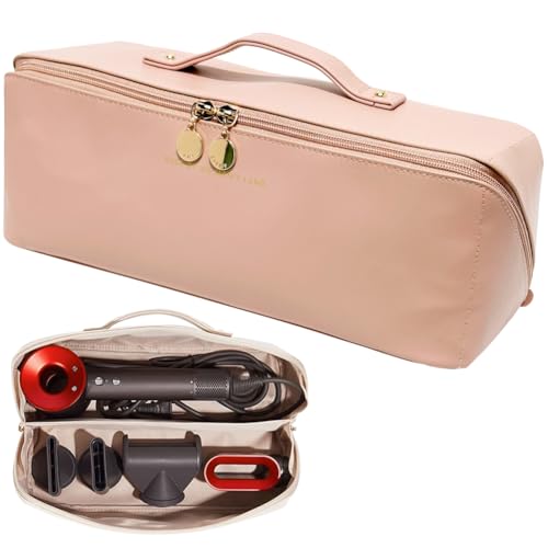 Linpr Reise-Aufbewahrungstasche, geeignet für Dyson Airwrap Styler/Shark Flexstyle, tragbare tragbare Reisetasche, Doppelfächer, Organizer-Tasche mit großer Öffnung, wasserdichte Linpr Reise-Aufbewahrungstasche, geeignet für Dyson Airwrap Styler/Shark Flexstyle, tragbare tragbare Reisetasche, Doppelfächer, Organizer-Tasche mit großer Öffnung, wasserdichte von Linpr