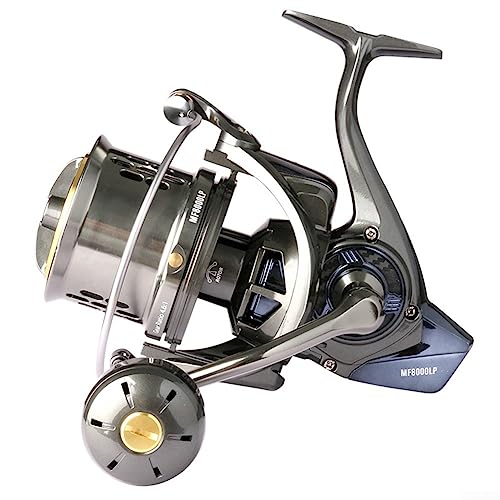 Angelrolle, Metall Meer Angelrolle Langstrecke Casting Reel Köder Meer Rod Reel Angelrolle Langstrecken Casting Reel (C) von Lioaeust