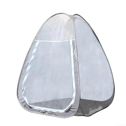 Sitzzelt, Meditationszelt, Einzelnetz, Tempel, Unterschlupf, Cabana-Zelt, 130 x 100 x 100 cm, Grau Sitzzelt, Meditationszelt, Einzelnetz, Tempel, Unterschlupf, Cabana-Zelt, 130 x 100 x 100 cm, Grau von Lioaeust