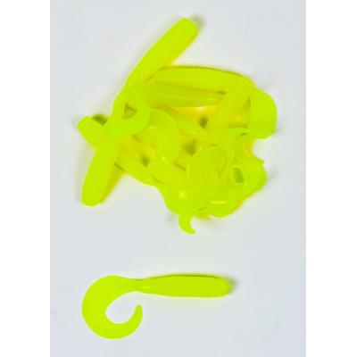 Lion Sports Onyx Curly Tail Soft Wurm 65 mm 3 g gelb von Lion Sports