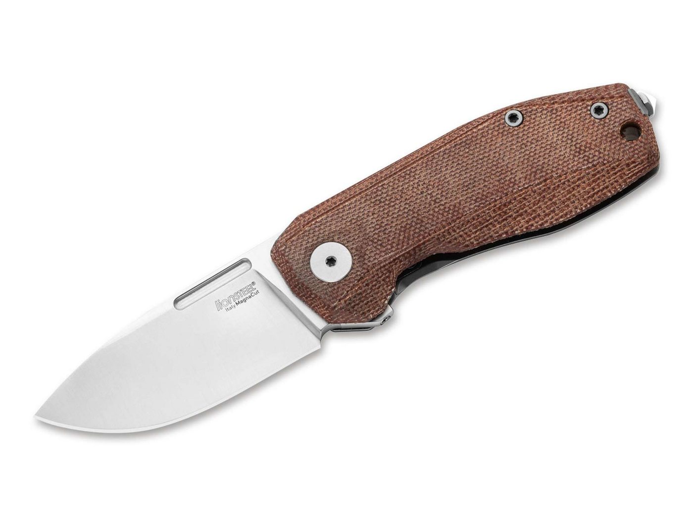 LionSteel Taschenmesser LionSteel Nano Titanium Micarta Natural LionSteel Taschenmesser LionSteel Nano Titanium Micarta Natural von LionSteel