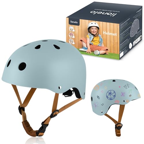 LIONELO Helmet Schutzhelm für Kinder, verstellbar 50-56 cm, Kinnschutz, Intertek zertifizierter Helm für Mädchen und Jungen, Größe S LIONELO Helmet Schutzhelm für Kinder, verstellbar 50-56 cm, Kinnschutz, Intertek zertifizierter Helm für Mädchen und Jungen, Größe S von Lionelo