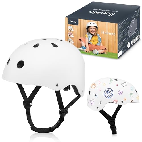 Lionelo Helmet Explorer Sicherheitshelm, verstellbar, Zertifiziert, Größe S (50–56 cm), stoßdämpfend und belüftet, entworfen für kreative Kreide- und Marker-Anpassung, Radfahren und Outdoor-Abenteuer Lionelo Helmet Explorer Sicherheitshelm, verstellbar, Zertifiziert, Größe S (50–56 cm), stoßdämpfend und belüftet, entworfen für kreative Kreide- und Marker-Anpassung, Radfahren und Outdoor-Abenteuer von Lionelo