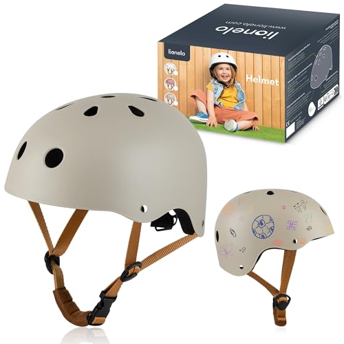 LIONELO Helmet Schutzhelm für Kinder, verstellbar 50-56 cm, Kinnschutz, Intertek zertifizierter Helm für Mädchen und Jungen, Größe S LIONELO Helmet Schutzhelm für Kinder, verstellbar 50-56 cm, Kinnschutz, Intertek zertifizierter Helm für Mädchen und Jungen, Größe S von Lionelo