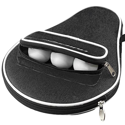 Lipeed Tischtennisschläger Abdeckung, Pong Paddel Tasche mit Ballaufbewahrung, Schlägerabdeckung für Schläger, extra Ballfach für 3 Bälle wasserdicht Lipeed Tischtennisschläger Abdeckung, Pong Paddel Tasche mit Ballaufbewahrung, Schlägerabdeckung für Schläger, extra Ballfach für 3 Bälle wasserdicht von Lipeed