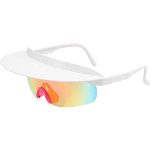 Fahrradbrille Mit Krempe, Einteiliges Visier, Outdoor-sport-sonnenbrille, Fahrrad-sonnenbrille, Uv400 von Lipfer