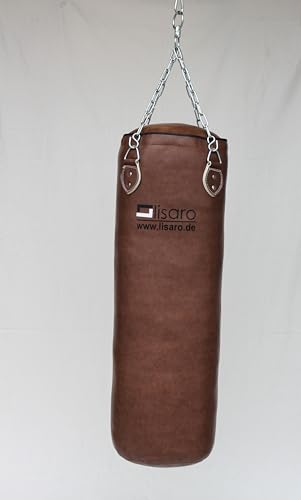 Lisaro Boxsack/Sandsack 80cm | geeig. für Jede Sportart | Ca. 25 kg | gefüllt | inkl. Vierpunkt - Stahlkette | Material Kunstleder | Studioqualität | Braun Lisaro Boxsack/Sandsack 80cm | geeig. für Jede Sportart | Ca. 25 kg | gefüllt | inkl. Vierpunkt - Stahlkette | Material Kunstleder | Studioqualität | Braun von Lisaro