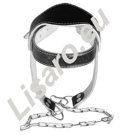lisaro Kopf und Nackentrainer aus Leder mit Kette Farbe schwarz lisaro Kopf und Nackentrainer aus Leder mit Kette Farbe schwarz von lisaro
