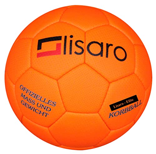 lisaro Korbball aus strapazierfähigem Kunstleder, Korbball Top Grip Korbball ORANGE von lisaro