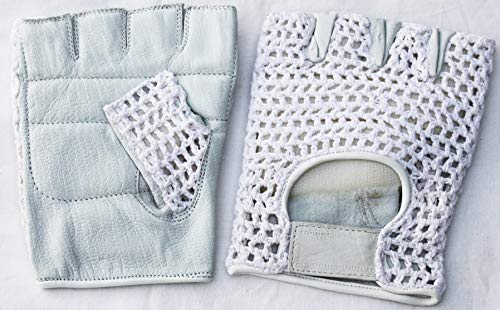 lisaro Leder Netz Handschuhe Fingerlos Für Fahrradfahren Fitness Radfahren Autofahren Bodybuilding Gewichtheben - Weiß - XXL lisaro Leder Netz Handschuhe Fingerlos Für Fahrradfahren Fitness Radfahren Autofahren Bodybuilding Gewichtheben - Weiß - XXL von lisaro