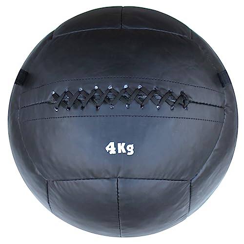 Lisaro Premium Wall-Ball aus Kunstleder | Superqualität | Gymnastikball | Gewichtsball | Slamball | zweifarbig | 4 kg von Lisaro