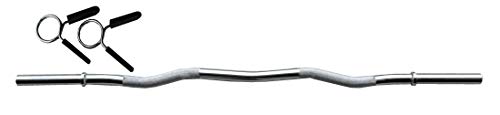 lisaro SZ Hantel Curlstange 120cm mit Federverschlüssen | Standardnorm gerändelt und verchromt | Scheibenaufnahme Ø 30 mm | Hantel Curl Stange Hantelstange lisaro SZ Hantel Curlstange 120cm mit Federverschlüssen | Standardnorm gerändelt und verchromt | Scheibenaufnahme Ø 30 mm | Hantel Curl Stange Hantelstange von lisaro