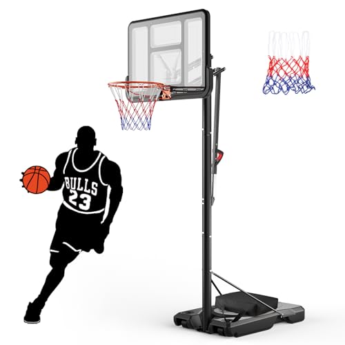 Lischwert Basketballkorb Outdoor und Zwei Netze, Verstellbare Korbhöhe von 135 bis 305 cm, Verbessern Sie die Stabilität Basketballständer mit 110x75cm Rückwand Lischwert Basketballkorb Outdoor und Zwei Netze, Verstellbare Korbhöhe von 135 bis 305 cm, Verbessern Sie die Stabilität Basketballständer mit 110x75cm Rückwand von Lischwert