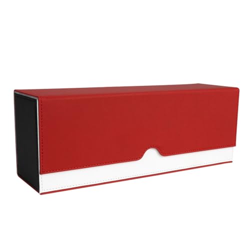 Lisher Karten-Organizer, magnetisch, mit Saugnapf, Kartenhalter, wiederverwendbar, langlebig, einfach zu verwenden, Rot von Lisher