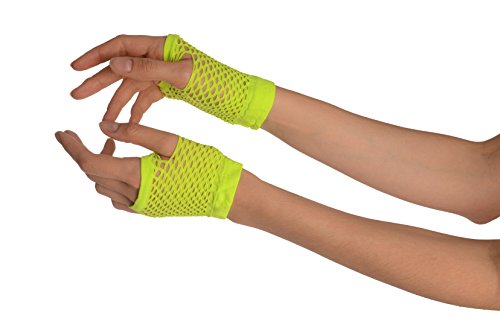 Neon Green Short Fishnet Fingerless Party Gloves - Grün Handschuhe Neon Green Short Fishnet Fingerless Party Gloves - Grün Handschuhe von LissKiss