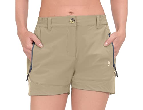 Little Donkey Andy Damen 3.5 Zoll leichte schnell trocknende Kurze Hose Stretch Shorts zum Laufen, Wandern, Golf, Khaki M Little Donkey Andy Damen 3.5 Zoll leichte schnell trocknende Kurze Hose Stretch Shorts zum Laufen, Wandern, Golf, Khaki M von Little Donkey Andy