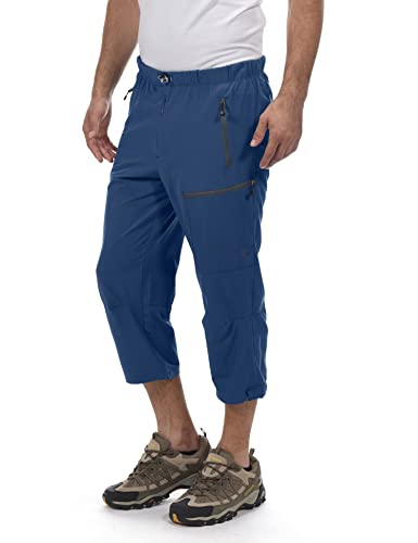 Little Donkey Andy Herren 3/4 Capri Trekkinghose Schnelltrocknend Shorts Leichte Atmungsaktiv Kurze Wanderhose mit Reißverschlusstasche Marineblau S Little Donkey Andy Herren 3/4 Capri Trekkinghose Schnelltrocknend Shorts Leichte Atmungsaktiv Kurze Wanderhose mit Reißverschlusstasche Marineblau S von Little Donkey Andy