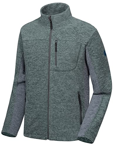 Little Donkey Andy Herren Jacke Fleece Strickjacke Strickfleece Outdoor Sweatshirt Wandern Dunkelgrün M Little Donkey Andy Herren Jacke Fleece Strickjacke Strickfleece Outdoor Sweatshirt Wandern Dunkelgrün M von Little Donkey Andy