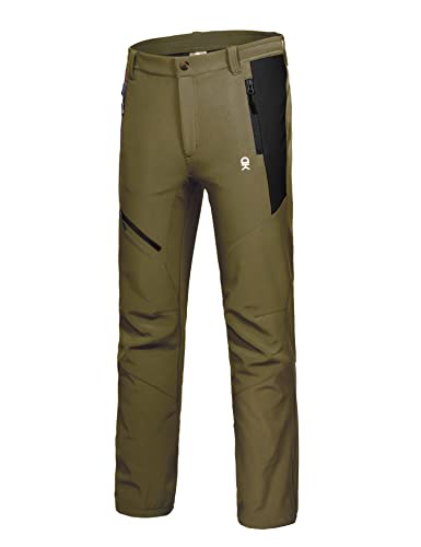 Little Donkey Andy Herren Winter Wanderhose Skihose Trekkinghose Snowboardhose, Softshell-Hose, Fleecegefüttert und wasserabweisend Olivgrün M Little Donkey Andy Herren Winter Wanderhose Skihose Trekkinghose Snowboardhose, Softshell-Hose, Fleecegefüttert und wasserabweisend Olivgrün M von Little Donkey Andy