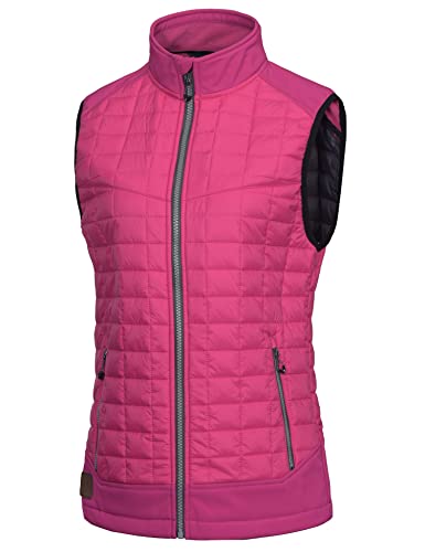 Little Donkey Andy Leichte Puffer Weste Damen Warme Ärmellose Outdoorjacke Wandern Reisen Laufen, Rose S von Little Donkey Andy