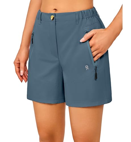Little Donkey Andy Wanderhose Damen Kurze Leichte Schnelltrocknend Stretch Shorts Outdoorshorts 5 Zoll Blau Grau XXL Little Donkey Andy Wanderhose Damen Kurze Leichte Schnelltrocknend Stretch Shorts Outdoorshorts 5 Zoll Blau Grau XXL von Little Donkey Andy