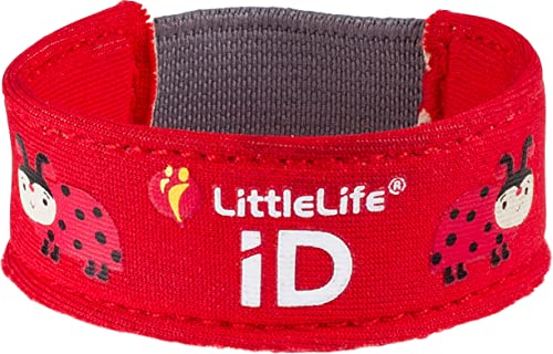 LittleLife Sicherheitsarmband, Kinder iD-Armband mit iD-Karten für Notfallkontakt oder medizinische Informationen von LittleLife