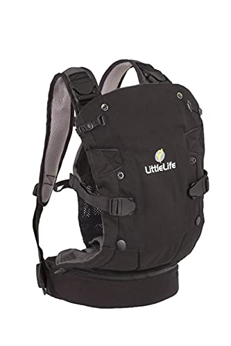 LittleLife "Acorn" 4-in-1 Umwandelbare Babytrage, vorne und hinten, mit dem Gesicht nach innen und außen, für Neugeborene und ältere Kinder: 3.6kg-15kg / 8-33lbs Gewicht von LittleLife