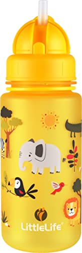 LittleLife Trinkflasche mit Strohhalm für Kinder, einfach zugängliche Trinköffnung, 400 ml LittleLife Trinkflasche mit Strohhalm für Kinder, einfach zugängliche Trinköffnung, 400 ml von LittleLife