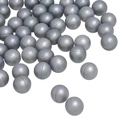 LittleTom 50 Bälle für Bällebad 5,5cm Babybälle Plastikbälle Baby Spielbälle Silber Grau LittleTom 50 Bälle für Bällebad 5,5cm Babybälle Plastikbälle Baby Spielbälle Silber Grau von LittleTom